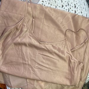 Sophie Rue slip dress NWT Med zippered side with pull strings for sexy rouging